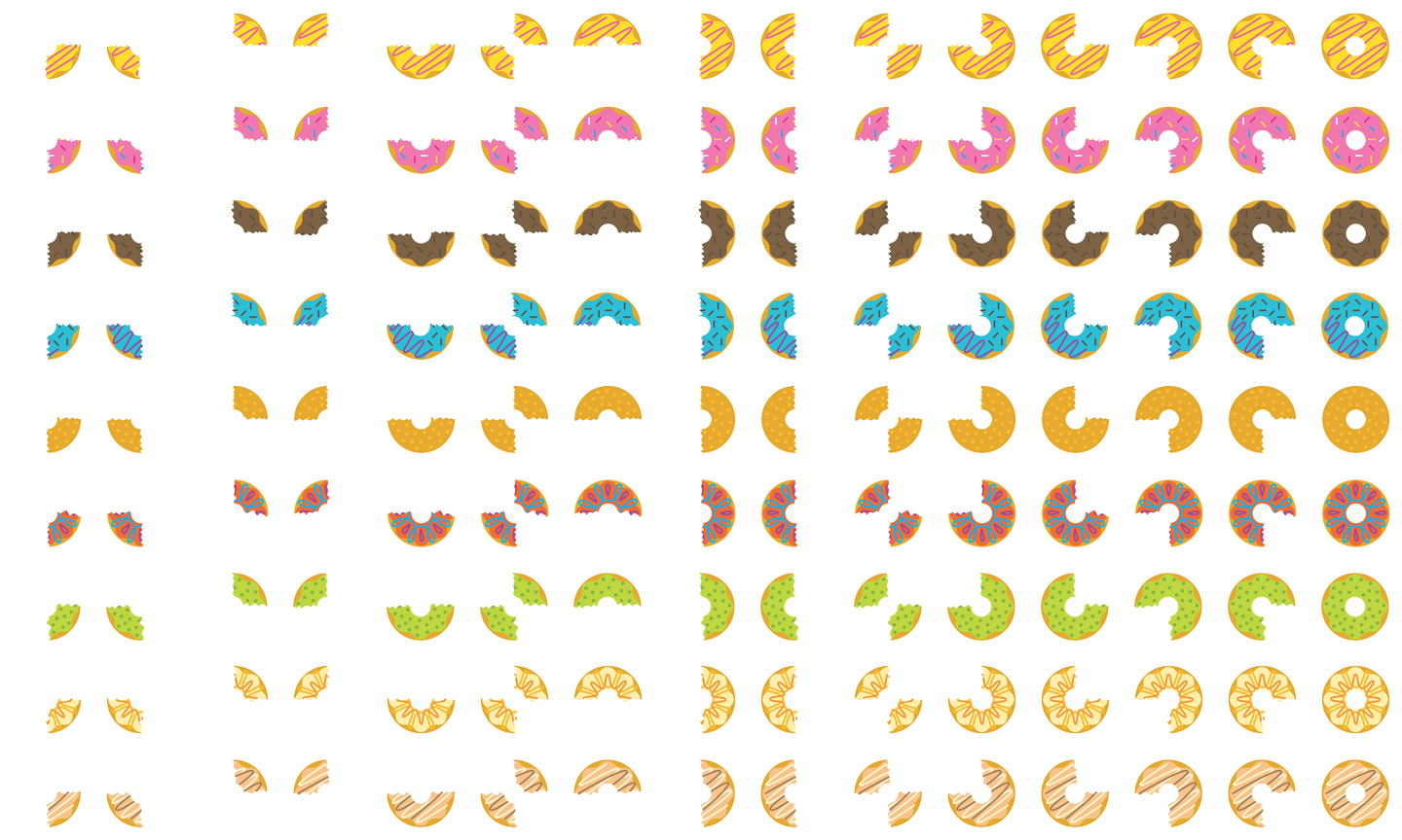 Original Donut Puzzle donut sprite sheet
