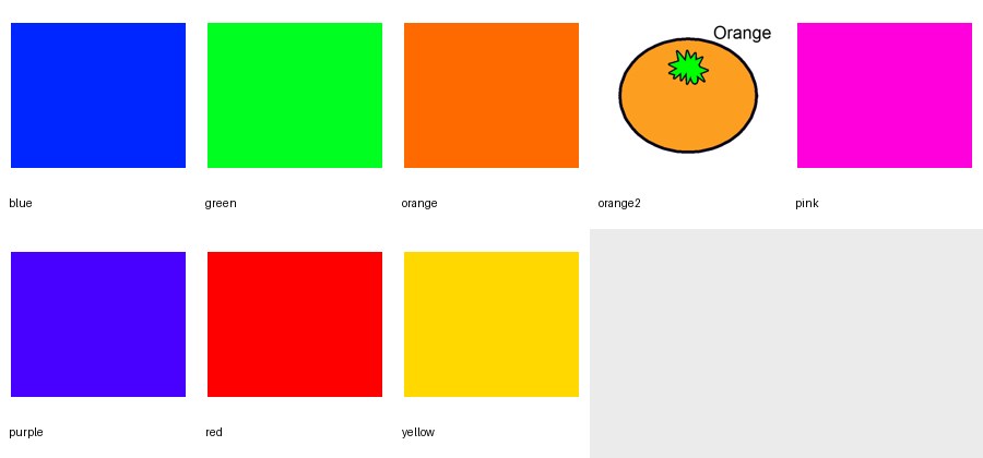 Contact sheet of original color artwork from Numbers 4 Toddlers